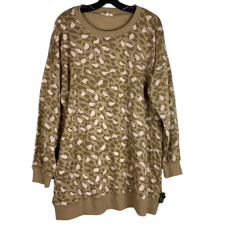 Dress Sweater By Easel In Animal Print, Size: M