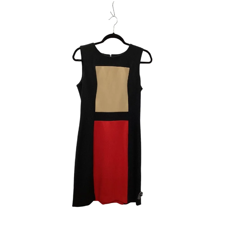 Dress Work By Calvin Klein In Black & Red, Size: M