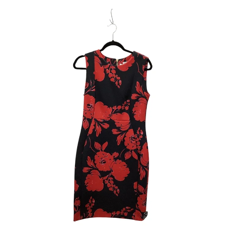 Dress Work By Calvin Klein In Floral Print, Size: M