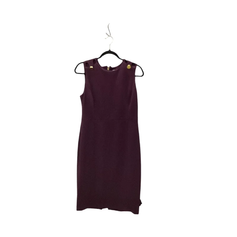 Dress Work By Calvin Klein In Purple, Size: M