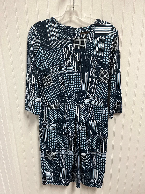 Dress Work By J Mclaughlin In Blue & White, Size: L