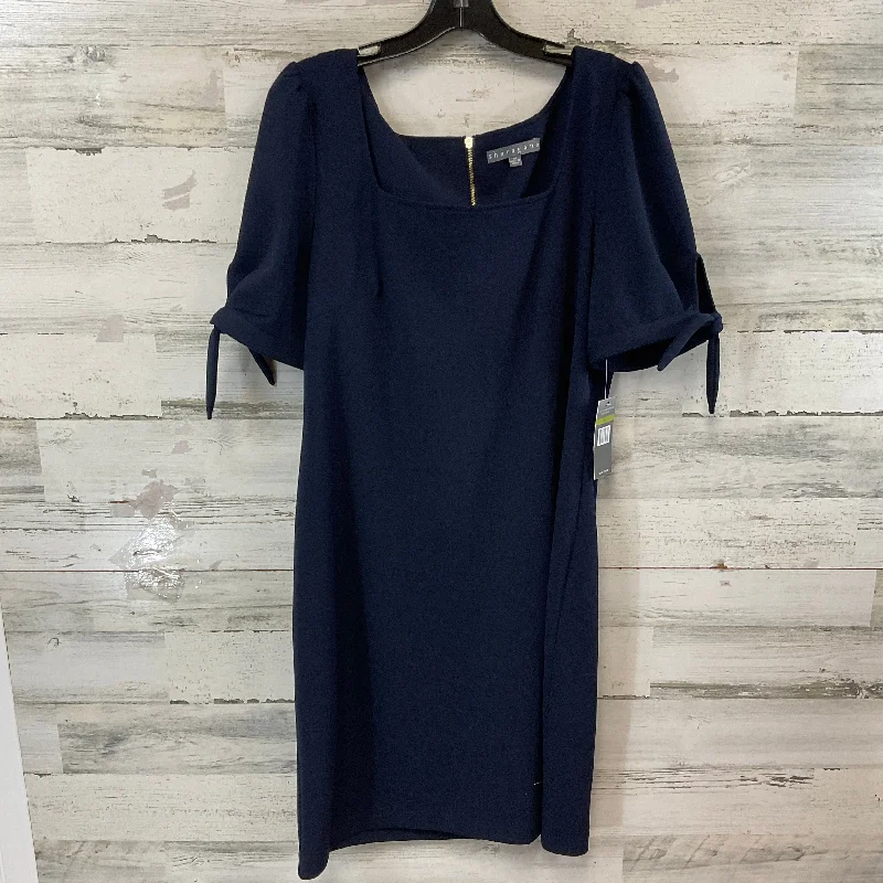 Dress Work By Sharagano In Navy, Size: L