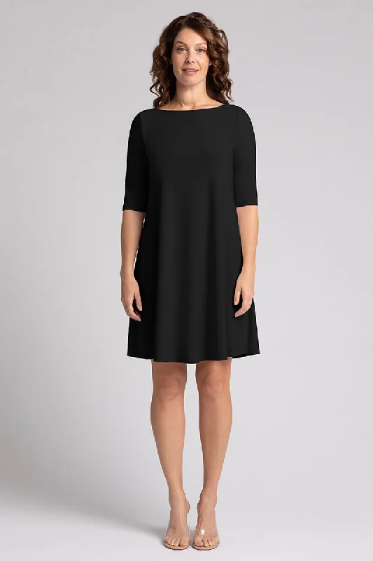 Nu Trapeze Dress | Black