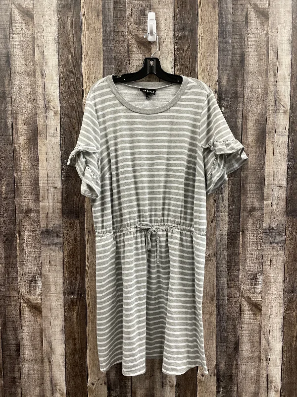 Striped Pattern Dress Casual Midi Lane Bryant, Size 3x