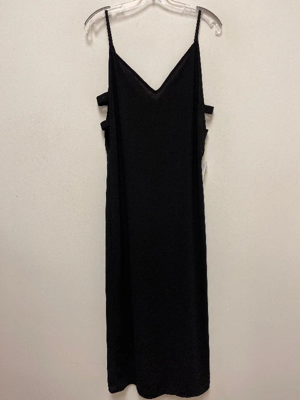 Black Dress Casual Maxi Tobi, Size S