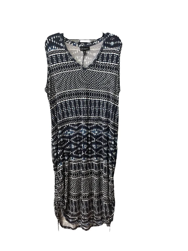 Blue & White Dress Casual Maxi Lane Bryant, Size 1x