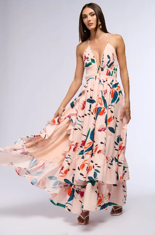 PARADISE FLORAL MAXI DRESS