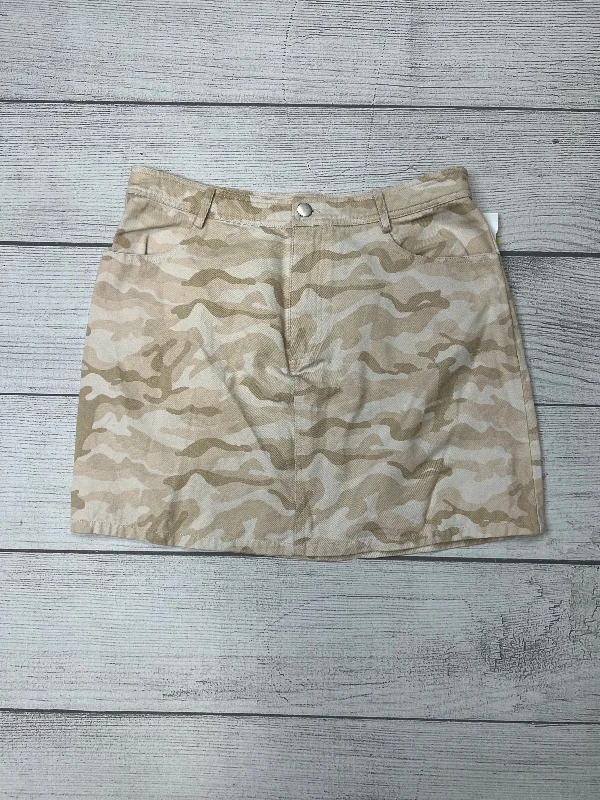 Camoflauge Skirt Midi Mod, Size L