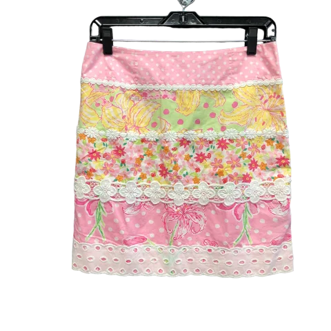 Pink Skirt Designer Lilly Pulitzer, Size 2