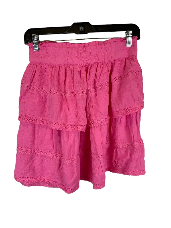 Pink Skirt Mini & Short Crown And Ivy, Size L