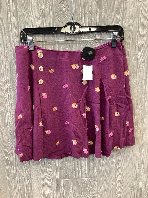 Purple Skirt Midi Free People, Size 6