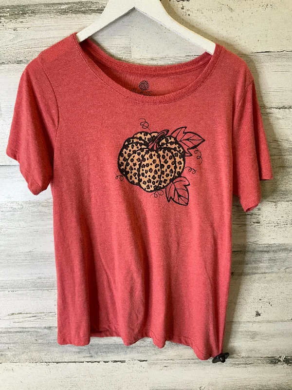 Top Short Sleeve By Clothes Mentor In Orange, Size: Xl