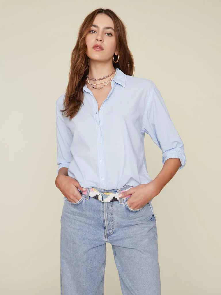 Beau Cotton Shirt - Baby Blue