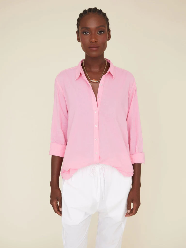 Beau Cotton Shirt - Rose Mallow