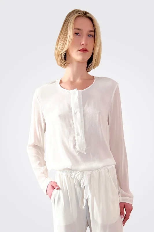 Crepe Georgette Shirt - Natural