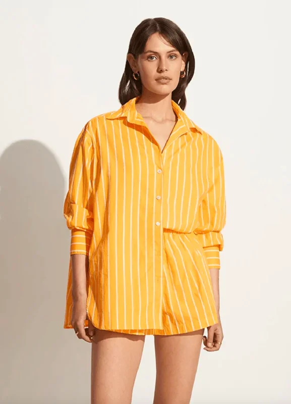 Daija Shirt - Adia Stripe Citrus Print