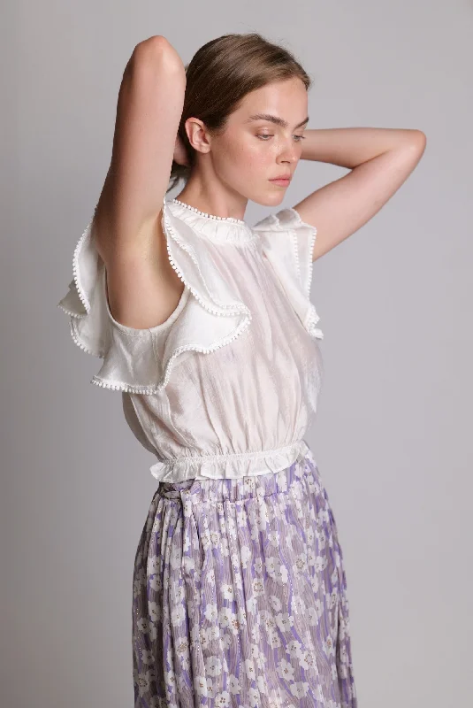 Damson Blouse - Ivory