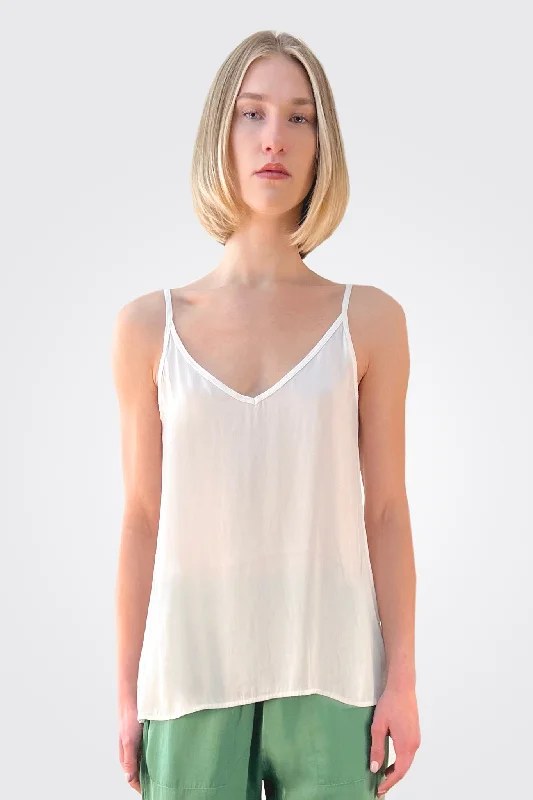 Silk Cami - White