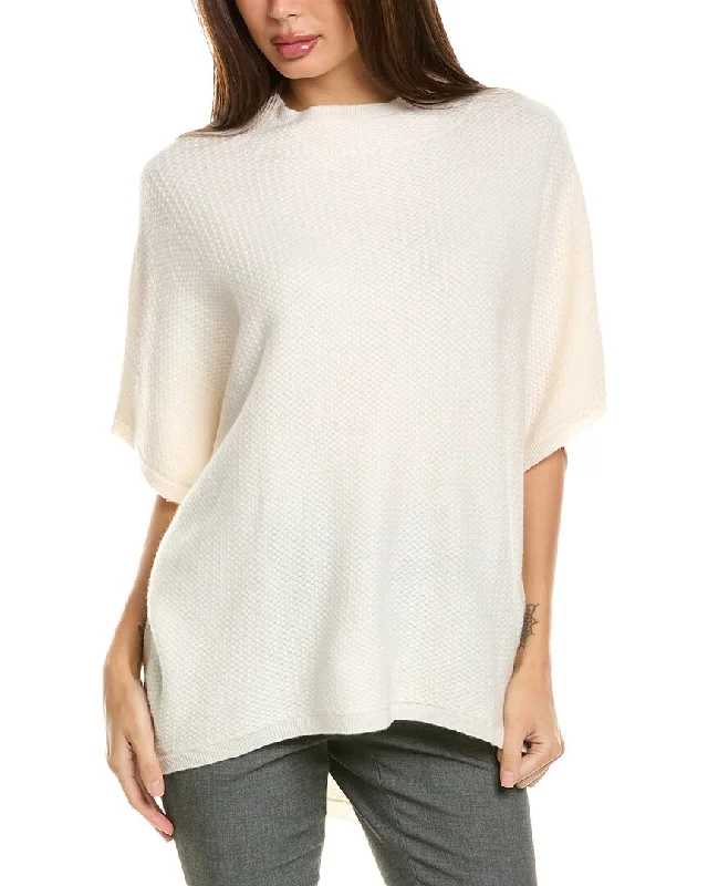 Forte Cashmere Textured Funnel Cashmere Popover