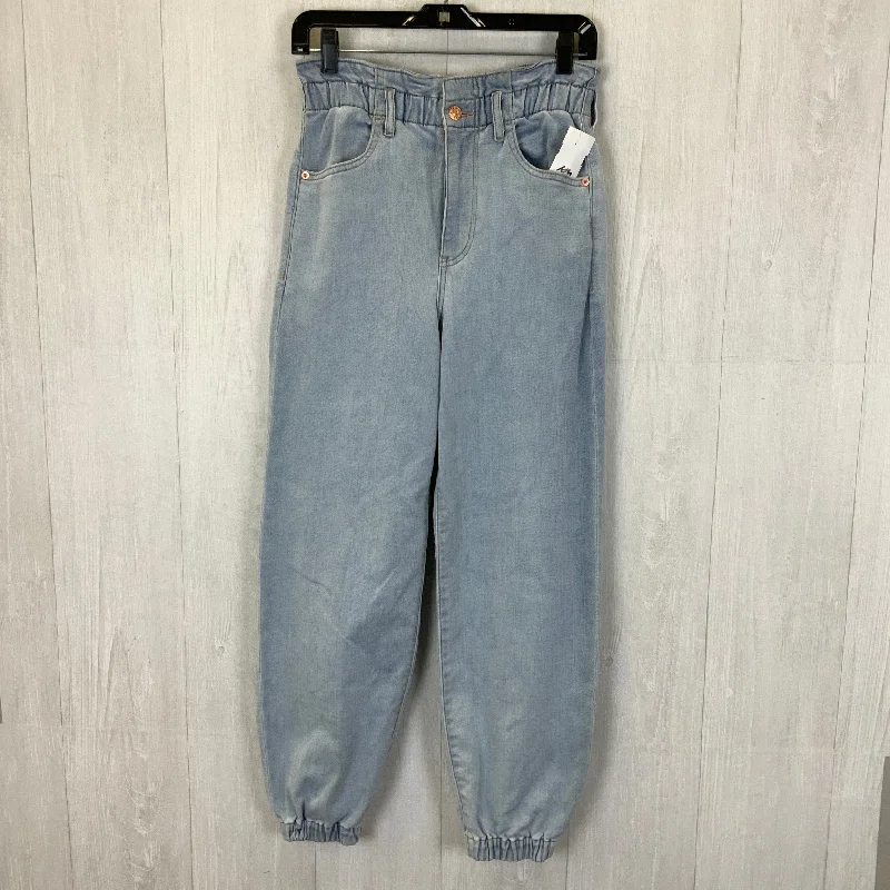 Jeans Straight By Express In Blue Denim, Size: 2