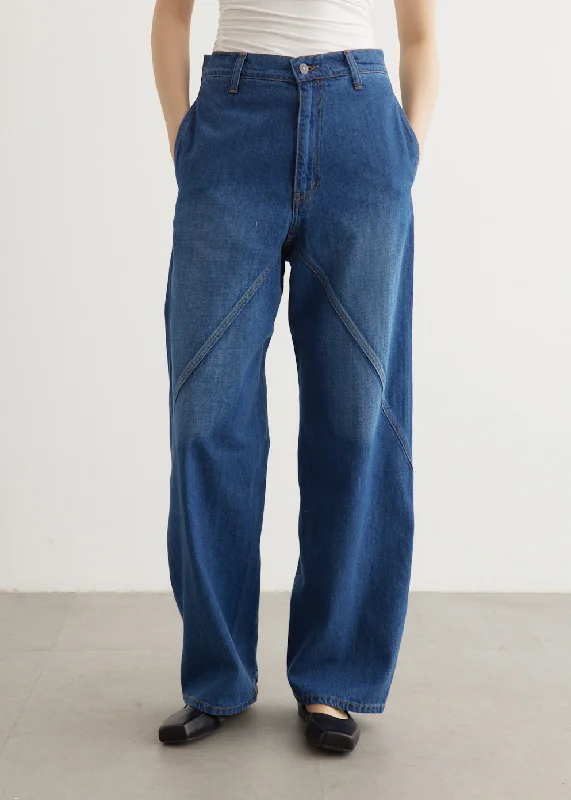 Oversized Panel Jeans