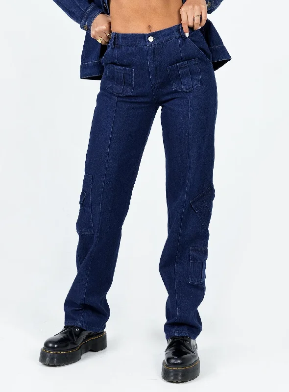 The Nina Cargo Jeans Denim